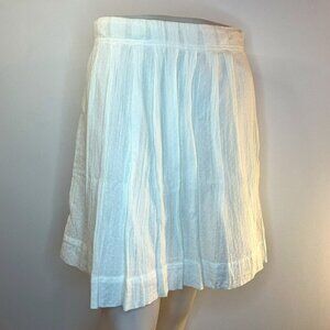 ANN TAYLOR LOFT Women's White Cotton Skirt - Size 0 - NWT $44.50